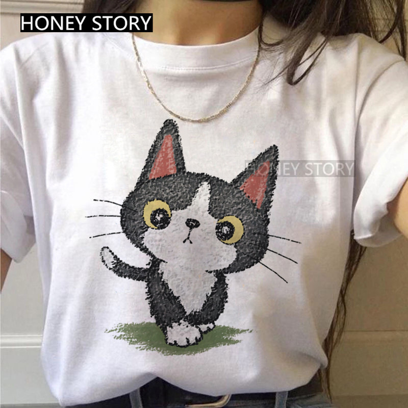 Summer Cute Cartoon Cat Instagram Trend Simple Fashion K - Shop at LoveMi