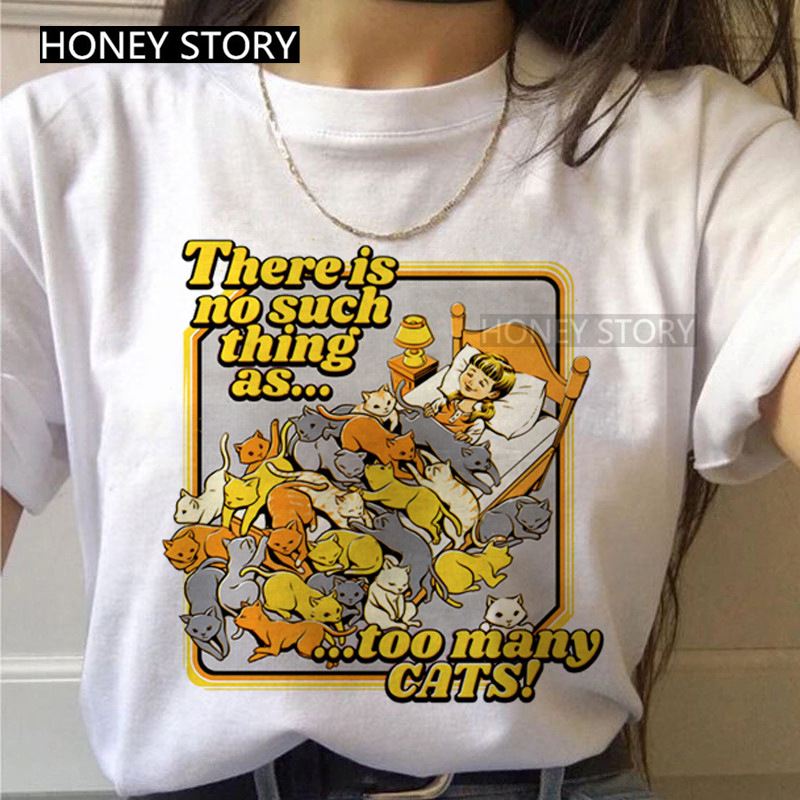 Summer Cute Cartoon Cat Instagram Trend Simple Fashion J - Shop at LoveMi