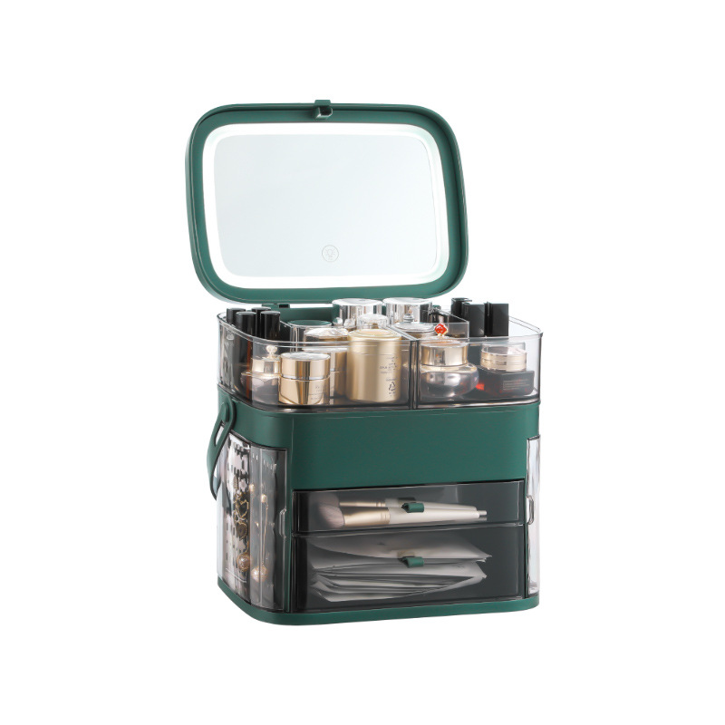 Cosmetic Storage Box, Net Celebrity Desktop, Large-Capacity Finishing Dressing T