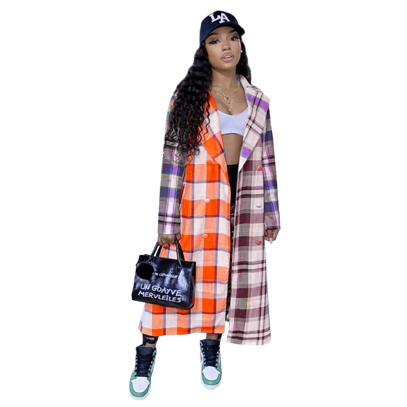 Autumn Fashion Casual Long Lining Blazer Jacket Burgundy - Shop at LoveMi