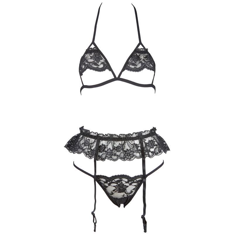 Title 1, Non-Elastic Lace Hollow No Steel Ring Bra Banda...