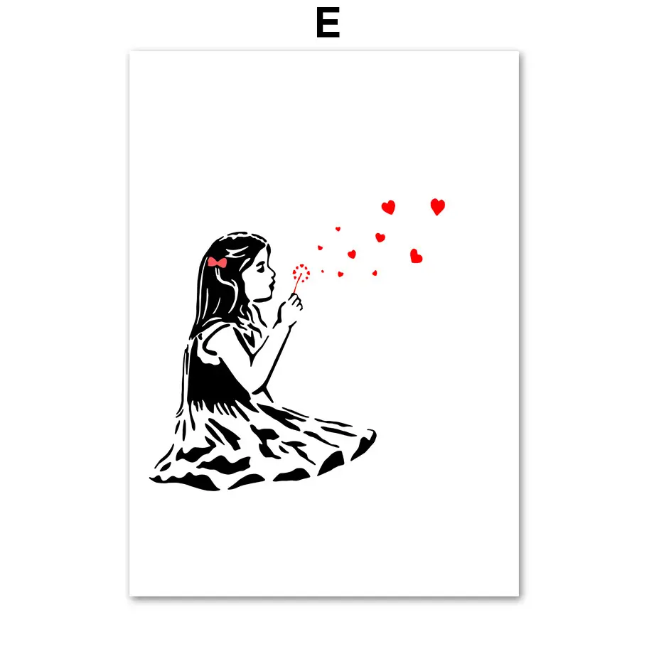 Graffiti Art Abstract Girl Decoration Painting Core