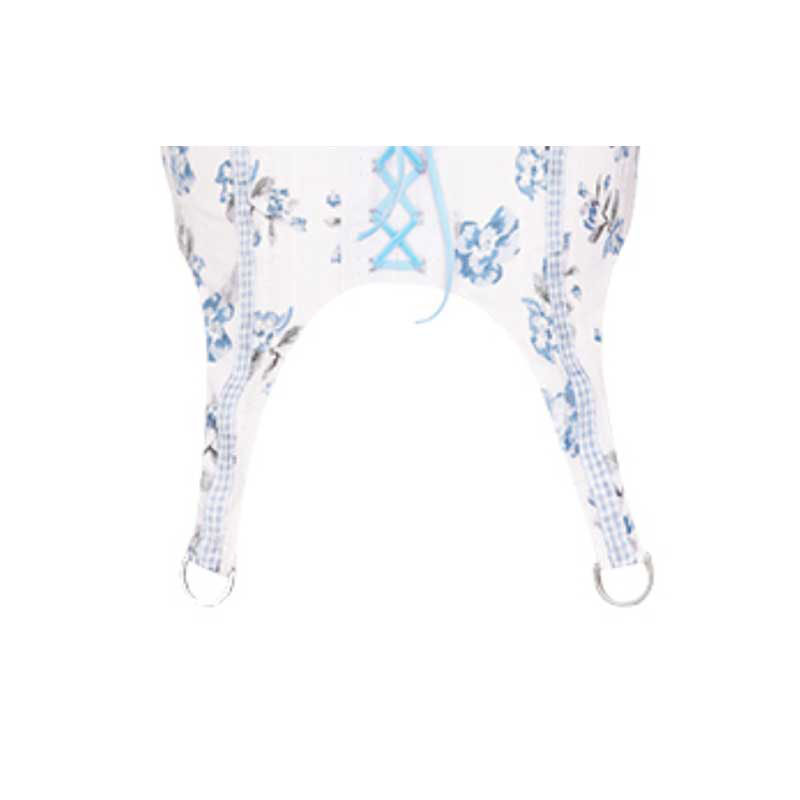 Title 4, Female Sweet Girl Group Blue Floral Bandage Ves...