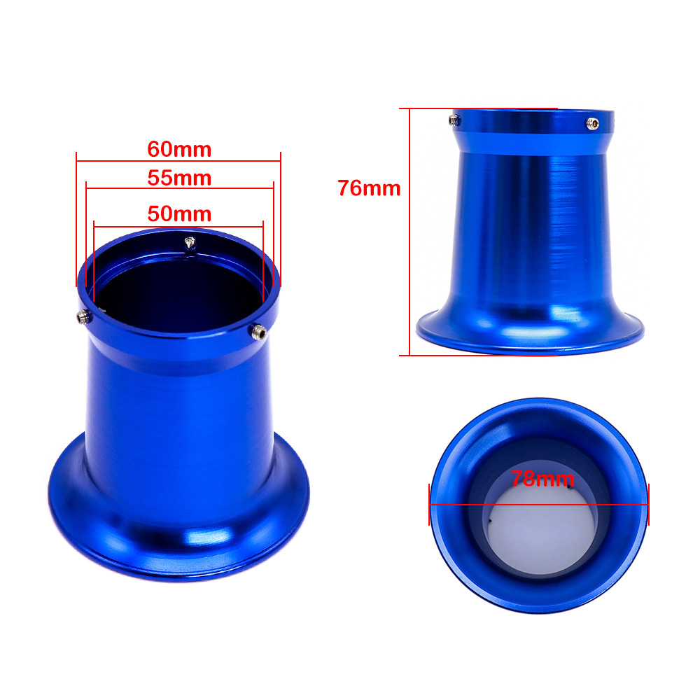 Motorcycle KOSO PWK28 34mm PE Carburetor Air Filter Long Horn Air Inlet 50 55mm Wind Cup