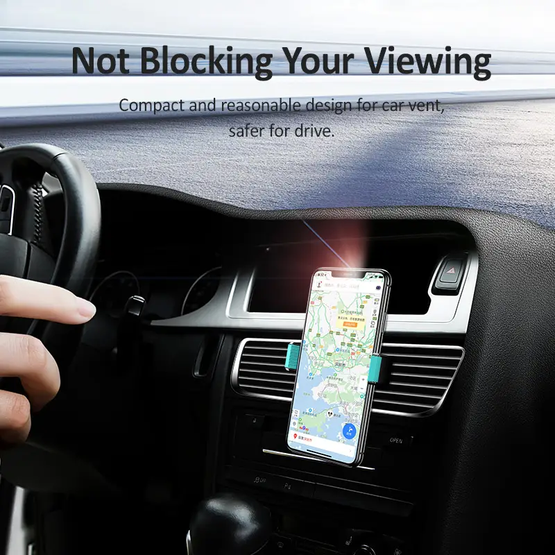 Car Holder 360 Rotating Air Outlet Double Buckle Car Holder