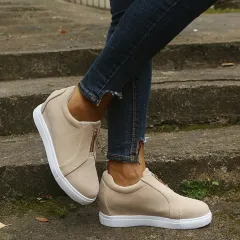 Casual Women'S Shoes Trend Flat-Bottomed Large Size Wild Fashion - White - View 1
