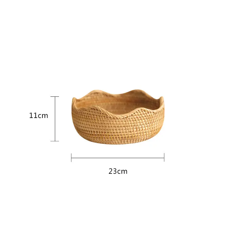 Storage Basket Hand-Woven Bamboo Woven