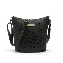 Fashionable Large-capacity All-match Hollow Handbag - Black - View 1