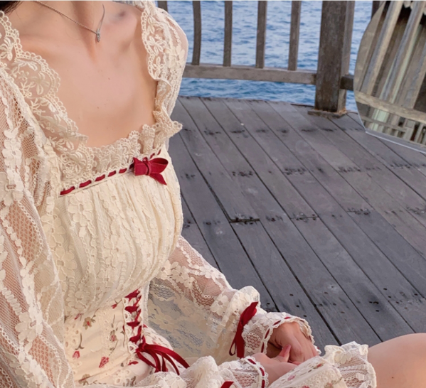 Floral Drawstring Dress, picture 3 of 6