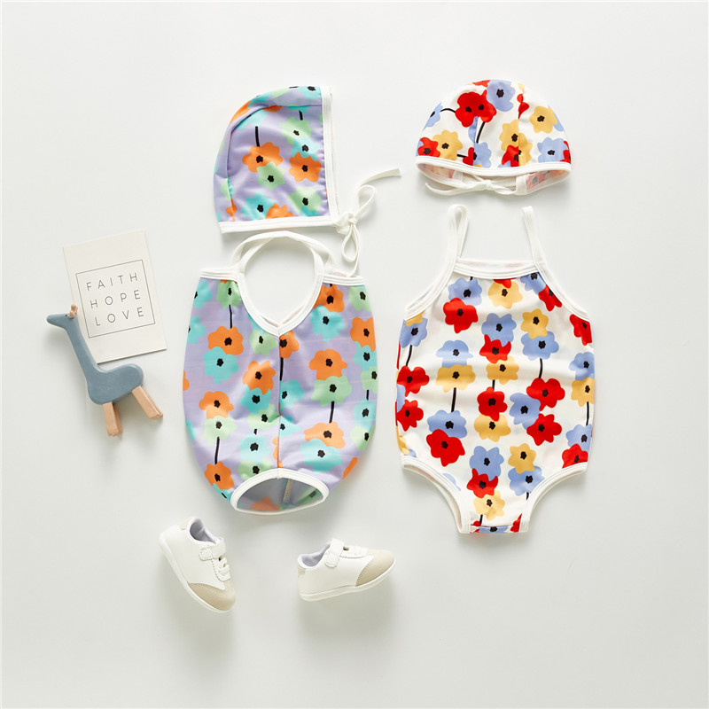 Children's One-piece Swimsuit Swimming Cap