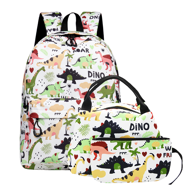 Title 4, Mochila coreana con estampado de dinosaurios pa...