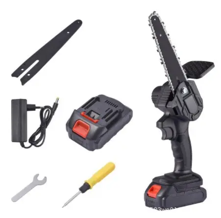 Mini 6 Inch Electric Chain Saw Cordless Chainsaw Felling