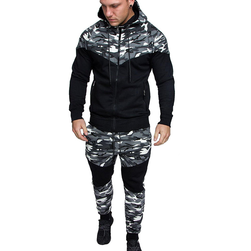 Hooded Sweater Suit Men'S Slim Fashion