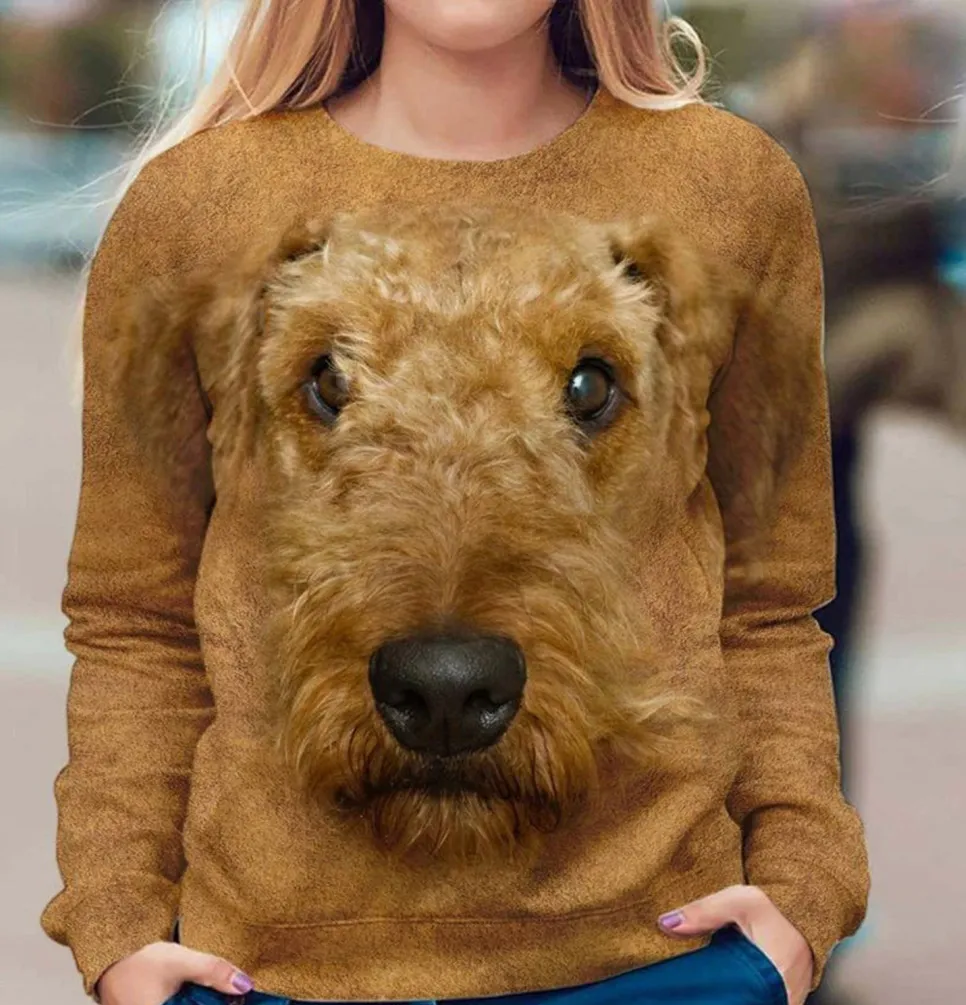 Animal Print Fashion Casual Long-sleeved T-shirt 6 Colors 6 Sizes - 2Picture-L