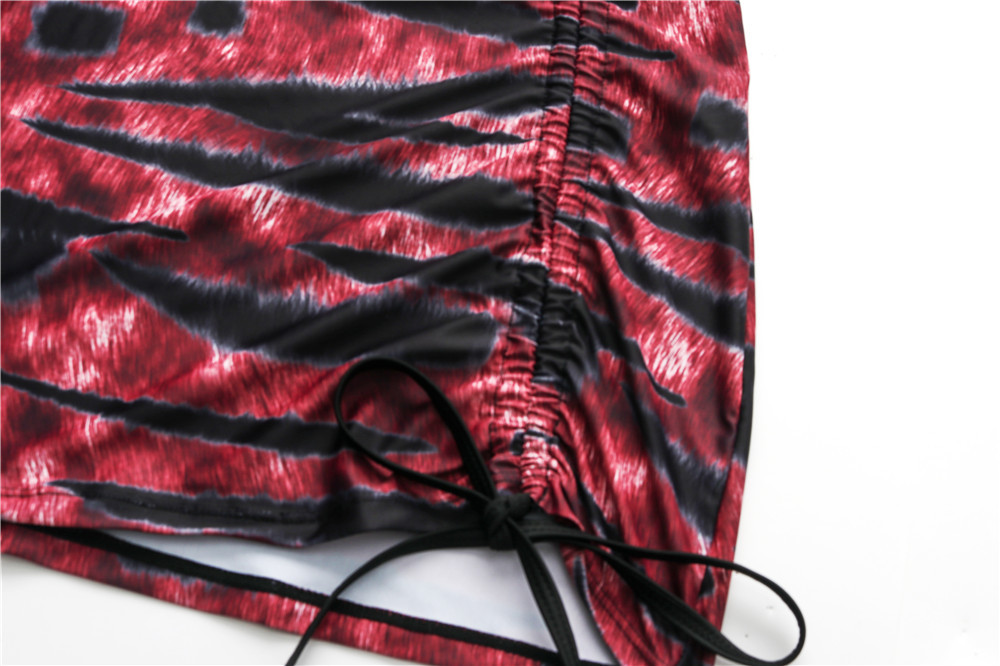 Fashion Tie-Dye Bikini Three-Piece Suit