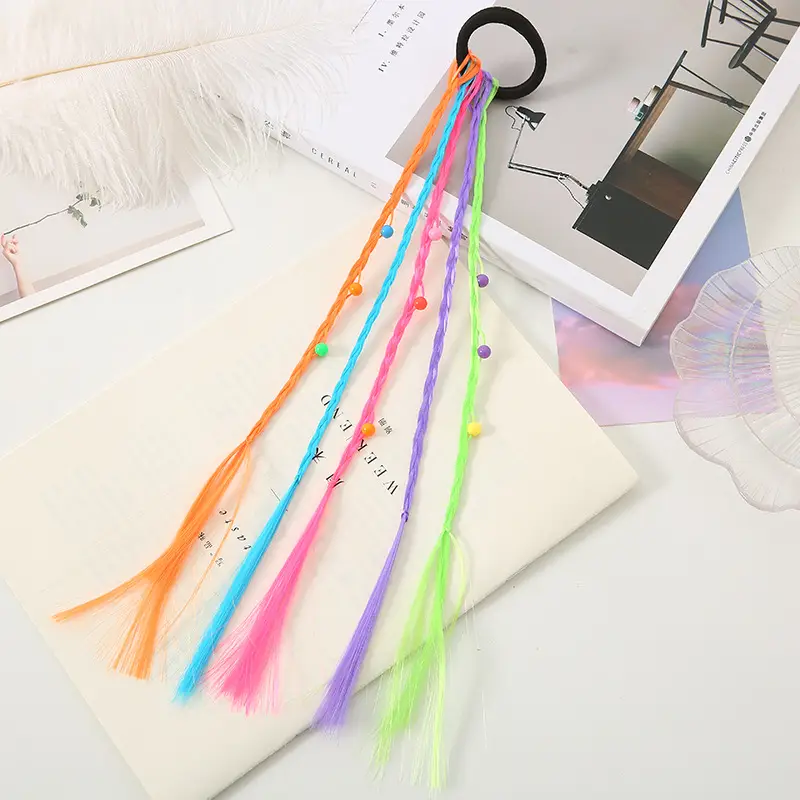 Color Braids Children'S Wigs and Hair Accessories