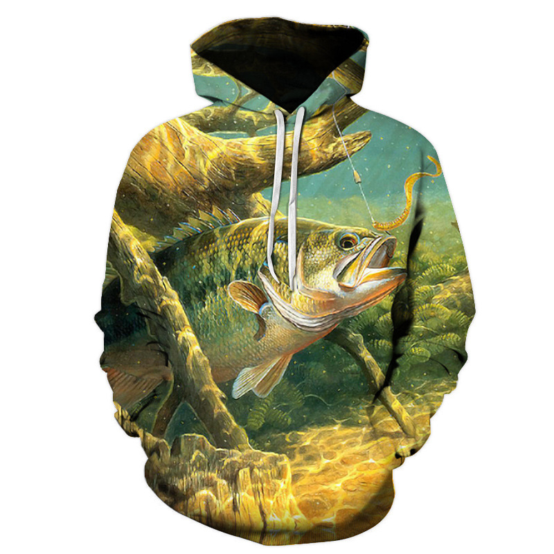 3D Digital Printing Hoodie Sweater Loose