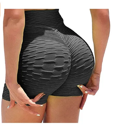 Summer Women'S Solid Color Breathable Leggings Shorts Buttocks Black - Shop at LoveMi