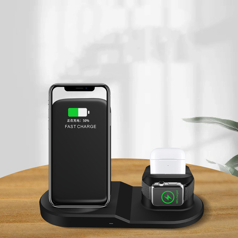 Earphone, Watch, Mobile Phone Stand, Desktop Base, Vertical Wireless Charger - Image 3