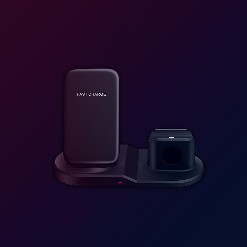 Earphone, Watch, Mobile Phone Stand, Desktop Base, Vertical Wireless Charger - Image 2