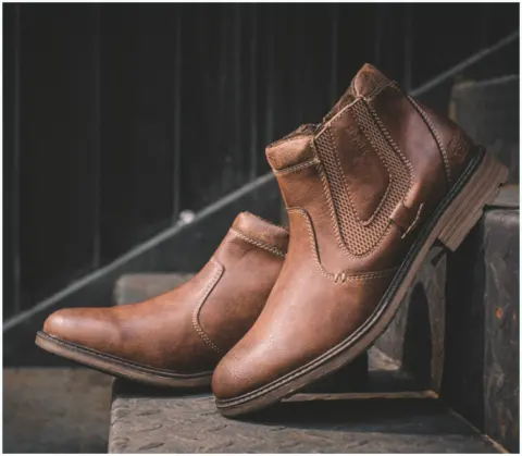 Men's Ankle Zipper Boots Winter Warm Shoes