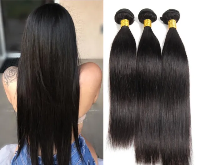 Hair Weave Black Synthetic Hair Straight Hair St 28Inch100G - Shop at LoveMi