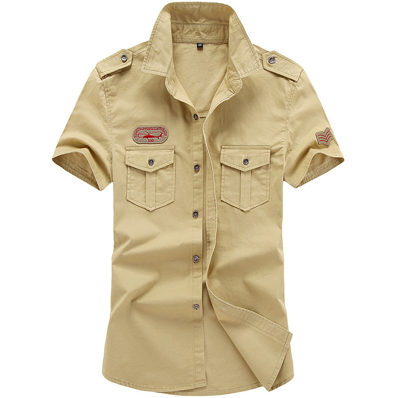 Short Sleeve Men's Casual Shirt Loose Men