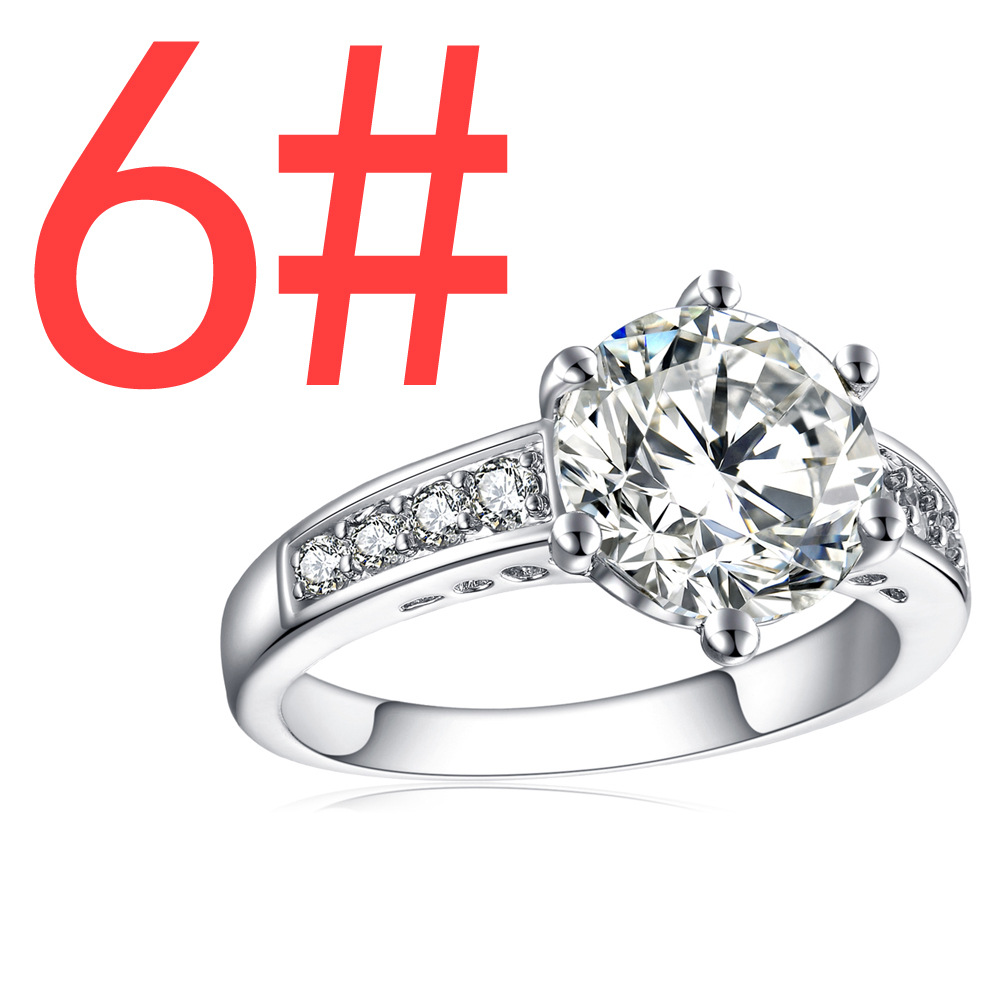Creative Zircon Gemstone Ring Finger Ring Female Student Gift Jewelry