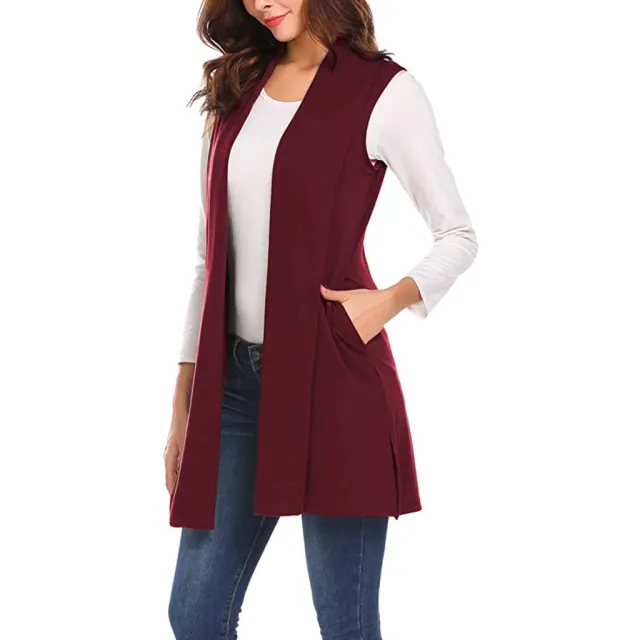 Sleeveless Shawl Vest Vest European And American Plus Size Top Wine - Shop at LoveMi