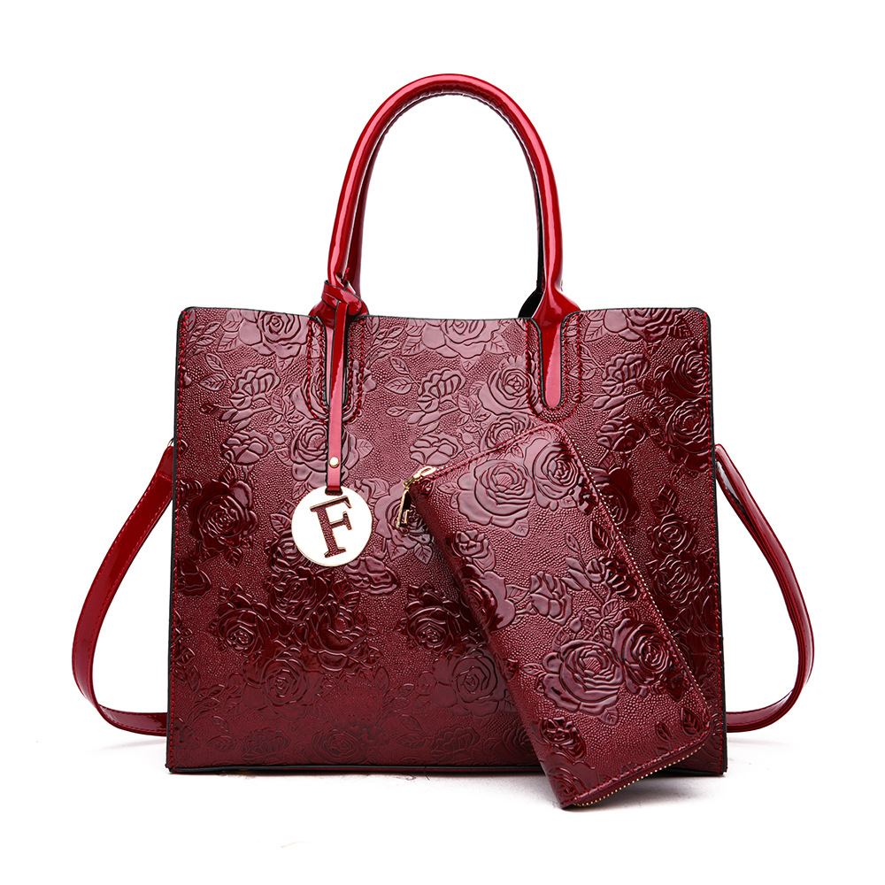 New Fashion Retro Flower Women's Bags Women's Handbags Shoulder Messenger Bag Picture Red - Shop at LoveMi
