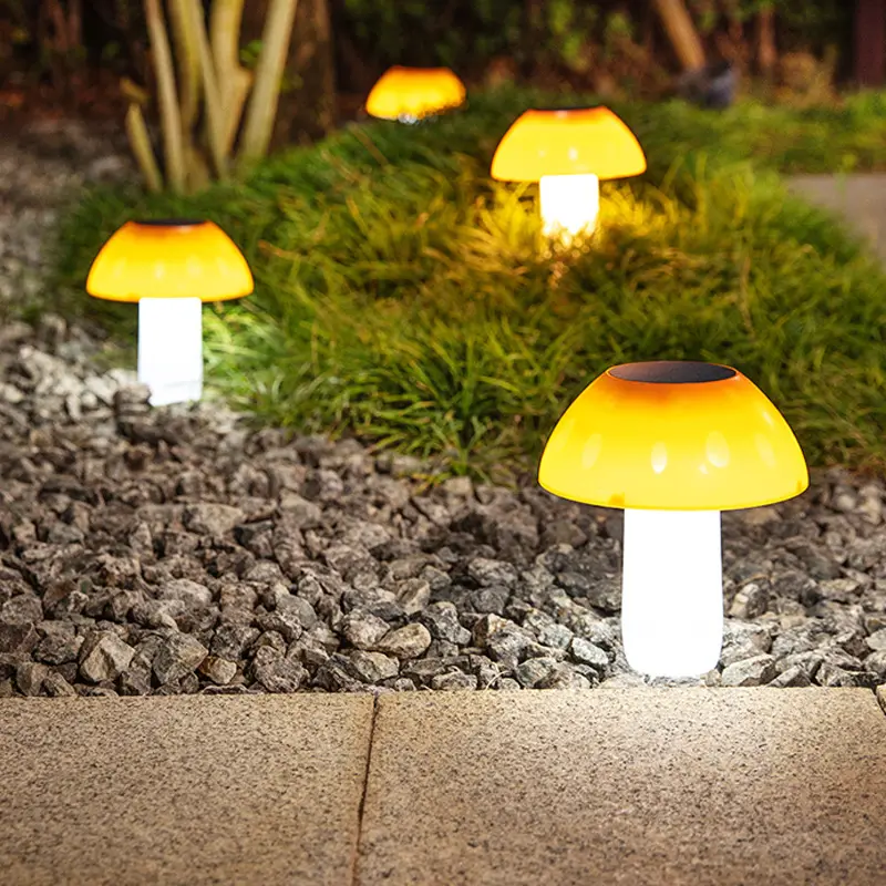 Garden Landscape Lawn And Mushroom Ground Plug