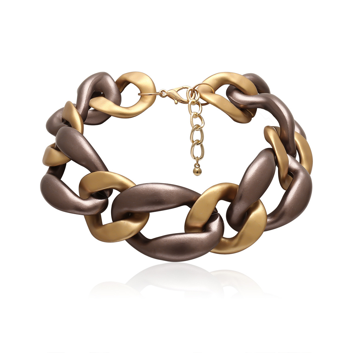 Title 2, Exagerado Rock Chunky Chain Hombres Steampunk M...