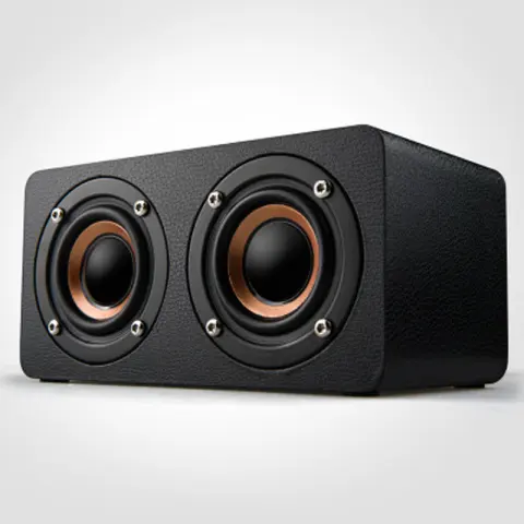 M5 Home Wooden Wireless Bluetooth Small Speaker Phone Computer