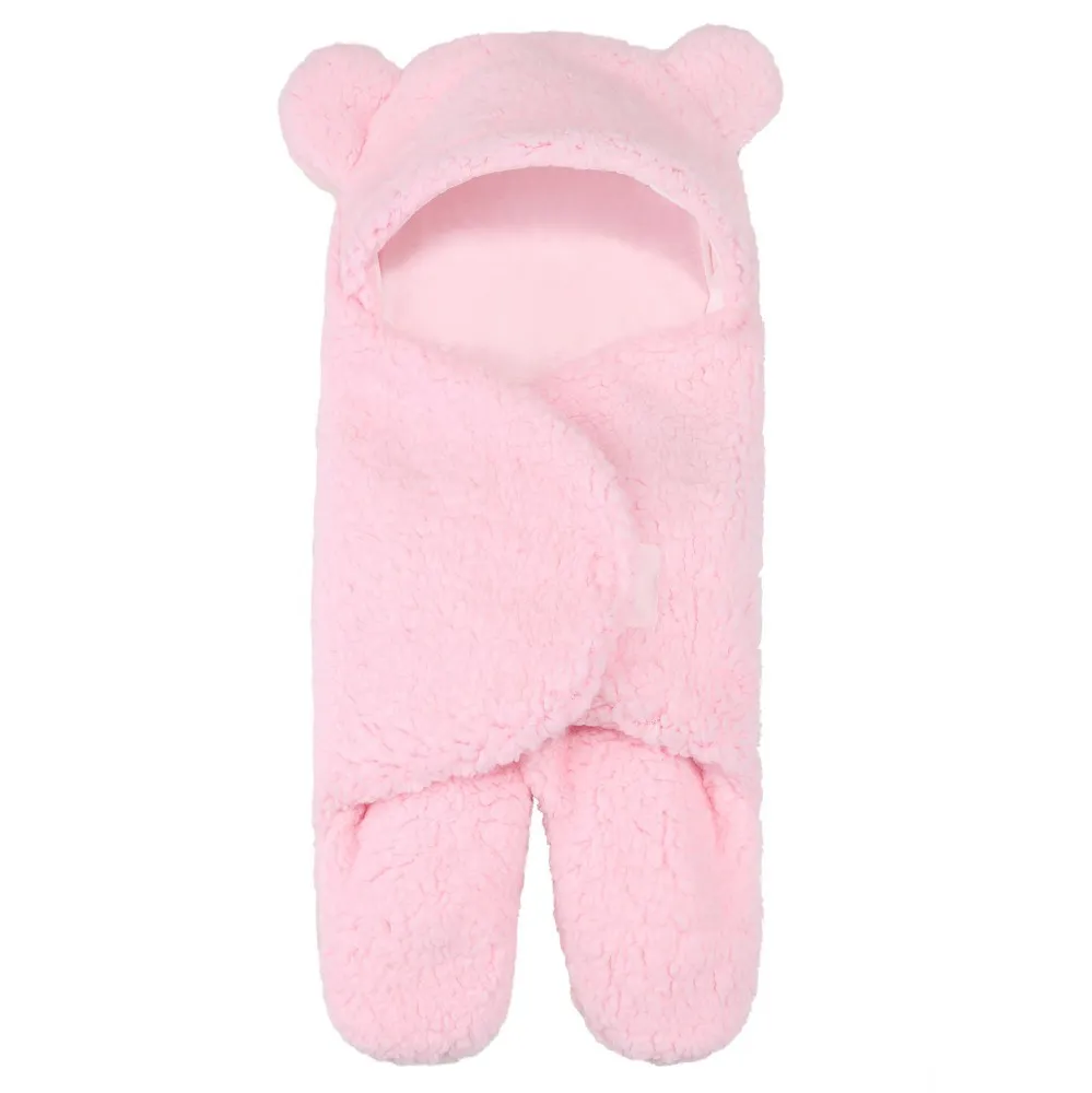 Lamb Plush Sleeping Bag Newborn Baby Swaddling Quilt – image 5
