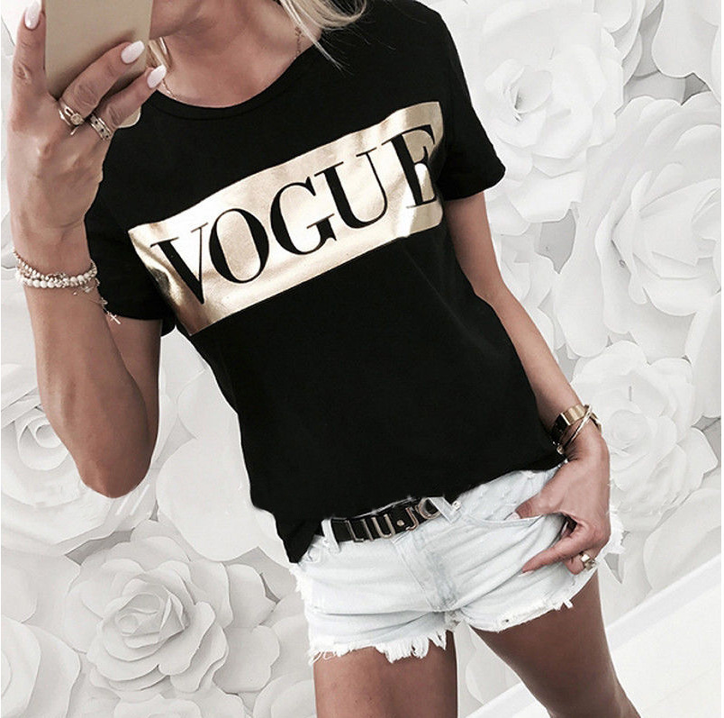 Title 6, Printed Round Neck Short-Sleeved Top T-Shirt