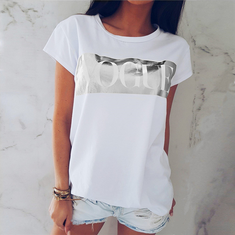 Title 3, Printed Round Neck Short-Sleeved Top T-Shirt