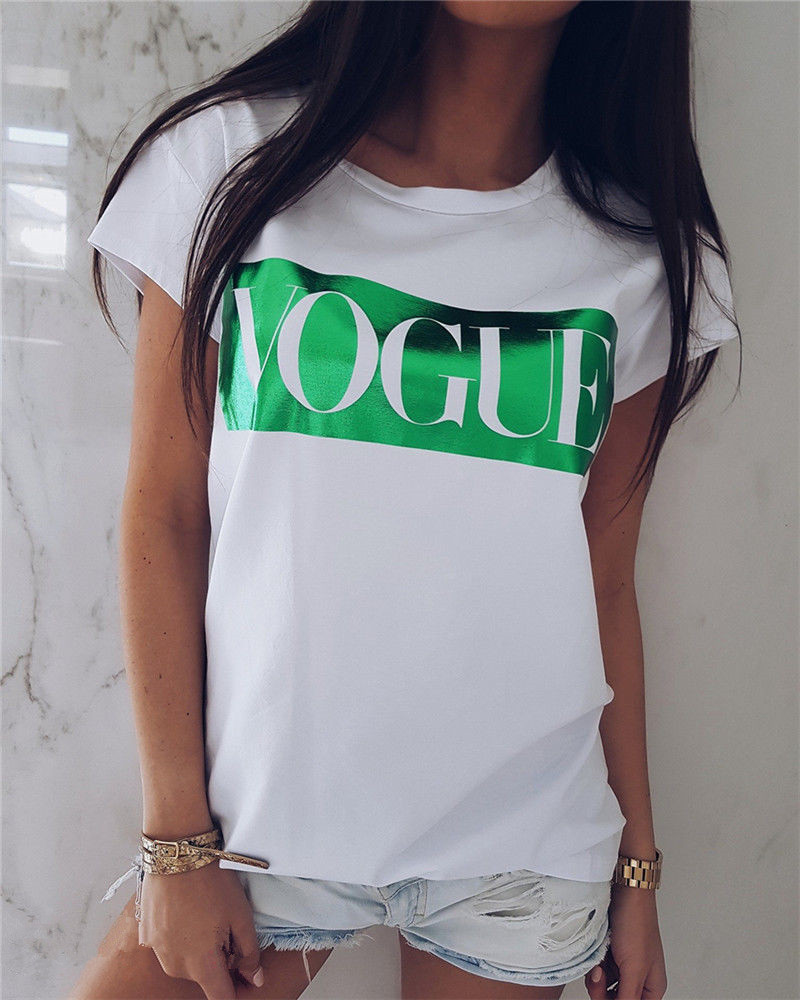 Title 5, Printed Round Neck Short-Sleeved Top T-Shirt