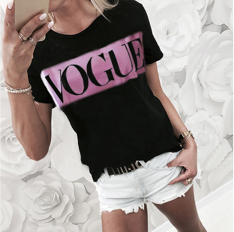 Title 8, Printed Round Neck Short-Sleeved Top T-Shirt