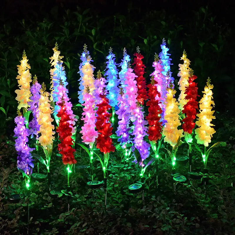 Solar Light LED Violet Lawn Outdoor Waterproof