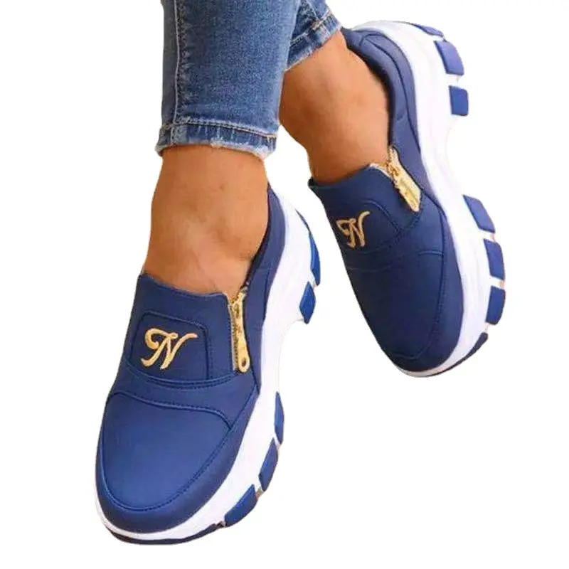 Women'S Casual Shoes With Side Zipper