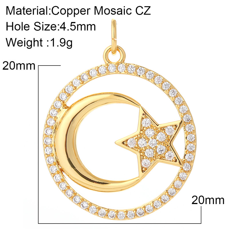 14K Color Preserving Gold Sun Face Head Pendant