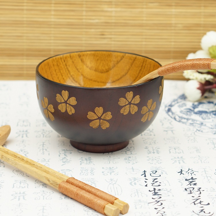 Sakura wooden bowl