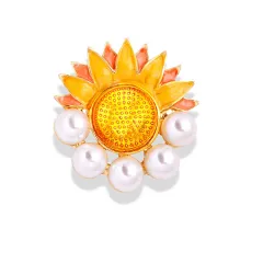 Diamond Butterfly Cartoon Pearl Brooch - 5 Style - View 1