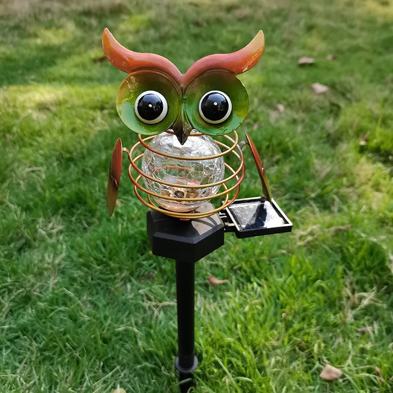 Solar Owl Lawn Lamp Outdoor Waterproof LED Garden Pathway Lighting Night Light Energy Saving Landscape Decor – image 2