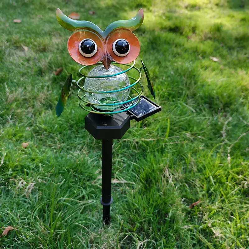 Solar Owl Lawn Lamp Outdoor Waterproof LED