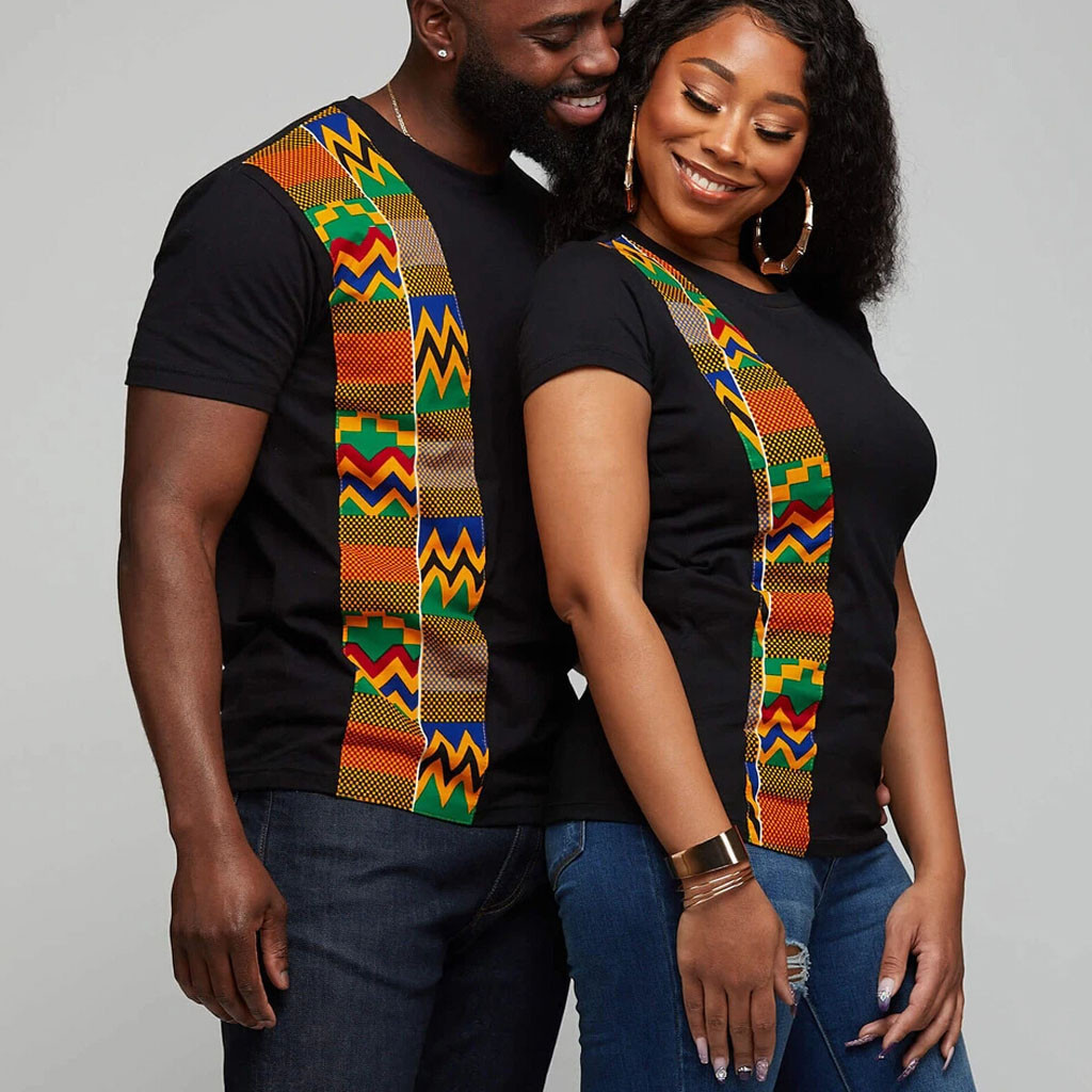 Title 8, Couple Clothes Summer T Shirt Women African Pri...