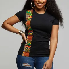 Couple Clothes Summer T Shirt Women African Print Ethnic - Women - View 1