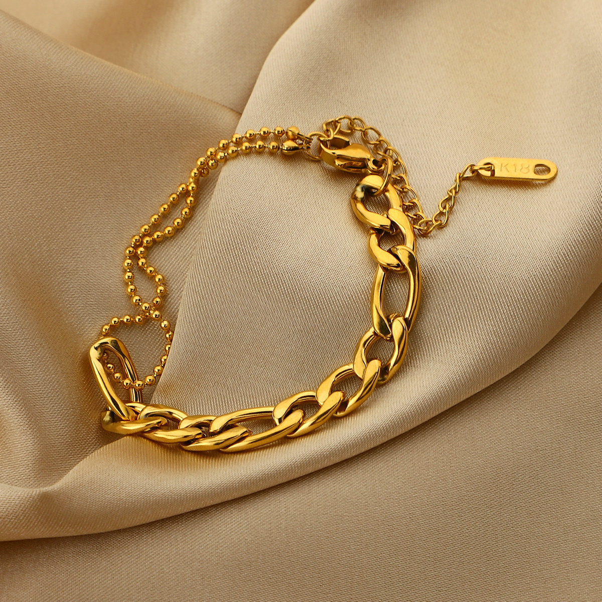 Simple Fashion Plated Stainless Steel Bracelet Female