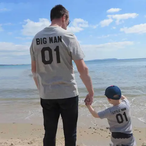 Family Matching Clothes Fashion Big Little Man Tshirt Daddy