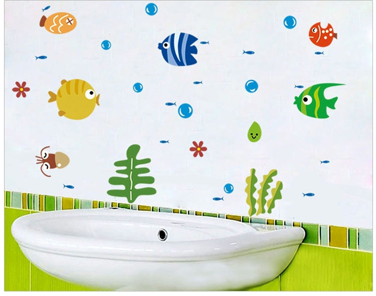 Children'S Cartoon Sea Fish Bubble Sticker